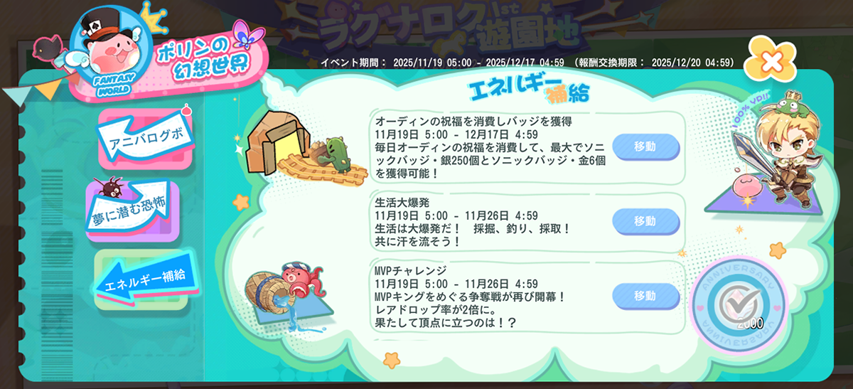 エネルギー補給